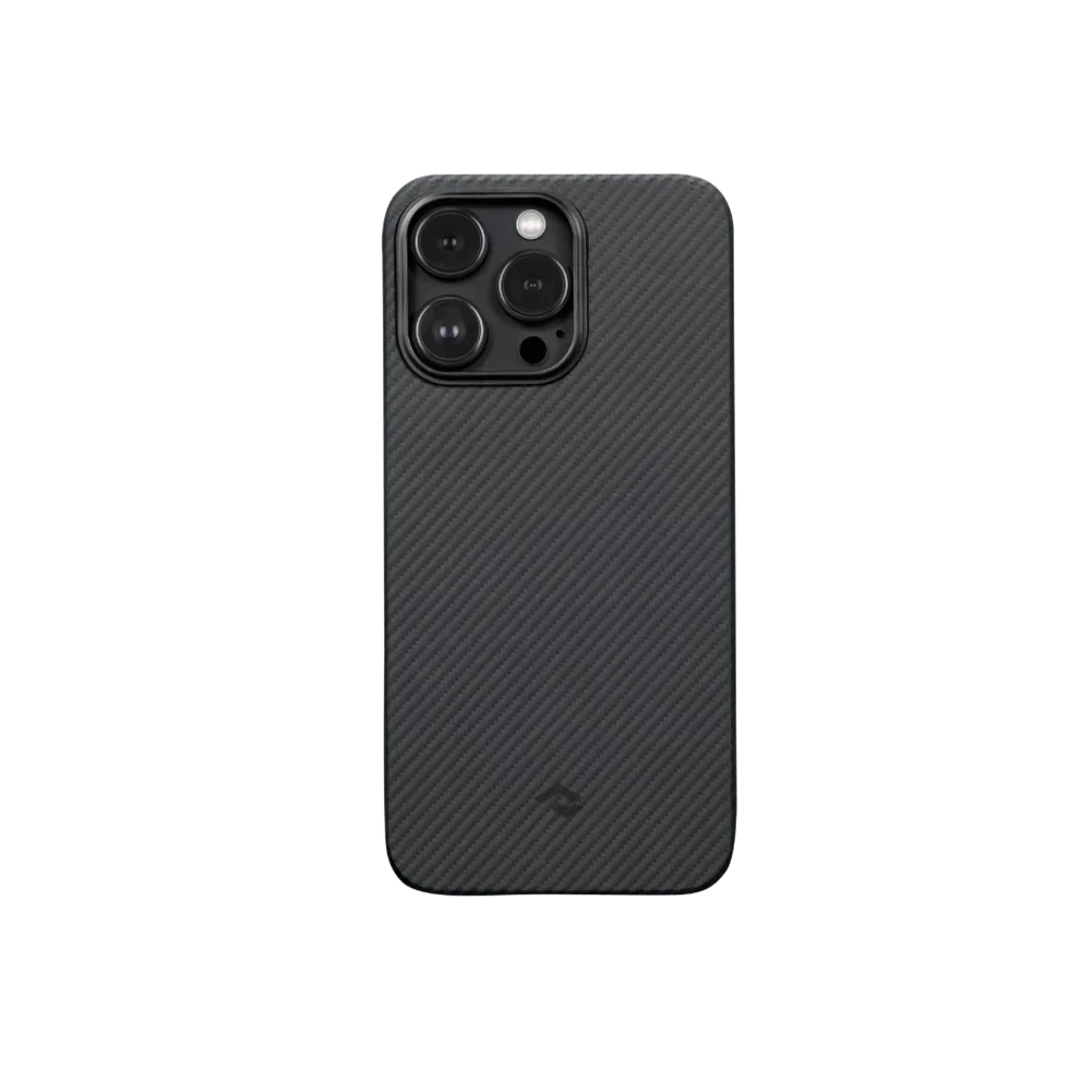 Husa de Protectie Kevlar 600D cu MagSafe pentru iPhone 15 Pro Max Carbon - mag-genius-accesorii