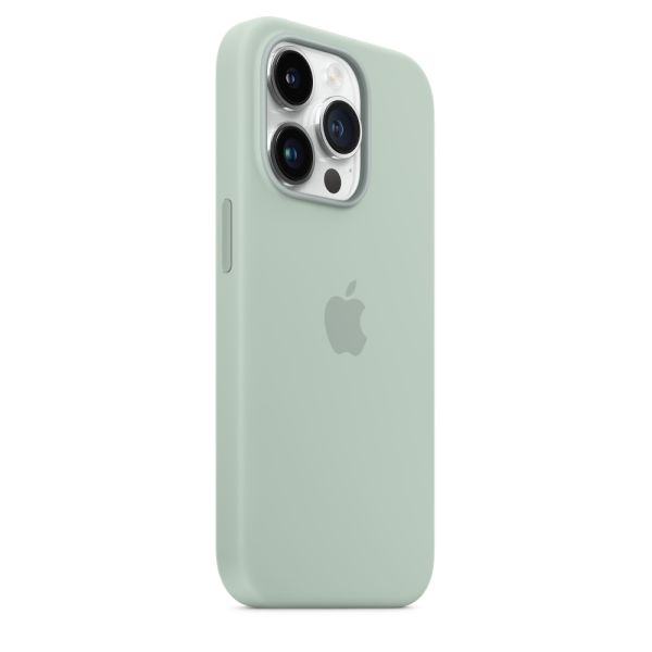Husa de protectie Apple cu MagSafe pentru iPhone 14 Pro Max, Silicon Succulent - mag-genius-accesorii