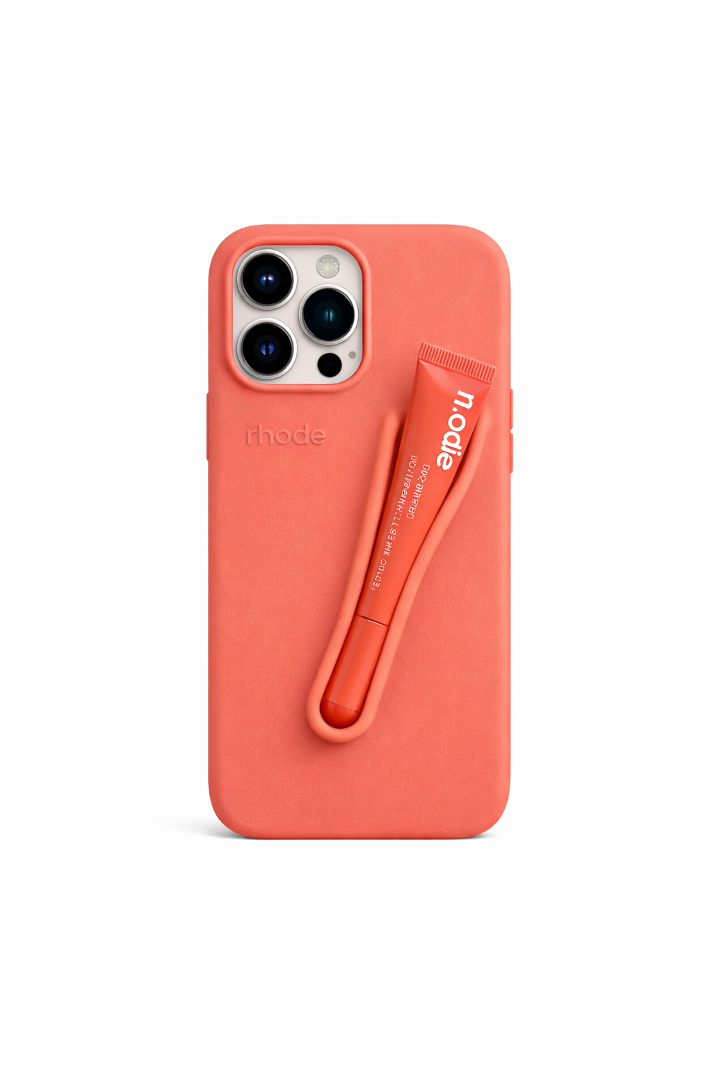 Husa iPhone 15 Pro Rhode, culoare Peach + luciu inclus