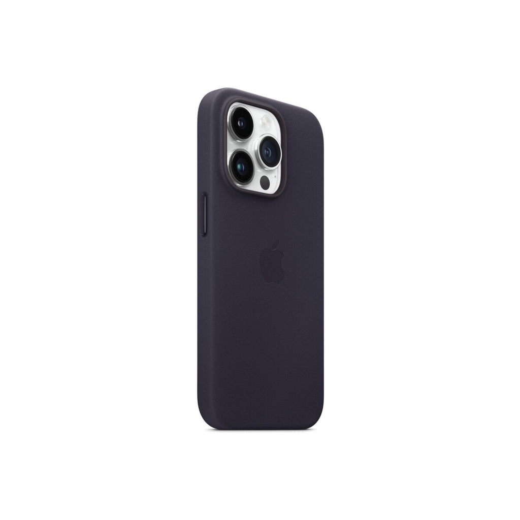 Husa de protectie Apple cu MagSafe pentru iPhone 14 Pro, Piele - Culoare Ink - mag-genius-accesorii