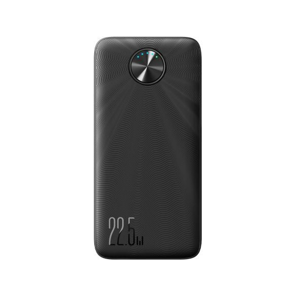 Baterie externa, 2xUSB-A, 1xUSB-C, PD 22.5W, 10.000 mAh, BLACK