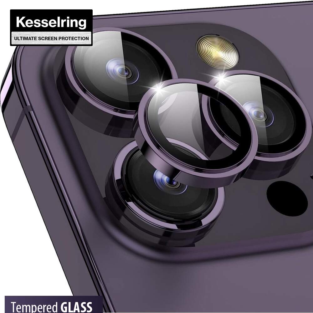 Folie Sticla iPhone 14 Pro Max, Protectie Camere individuale - mag-genius-accesorii