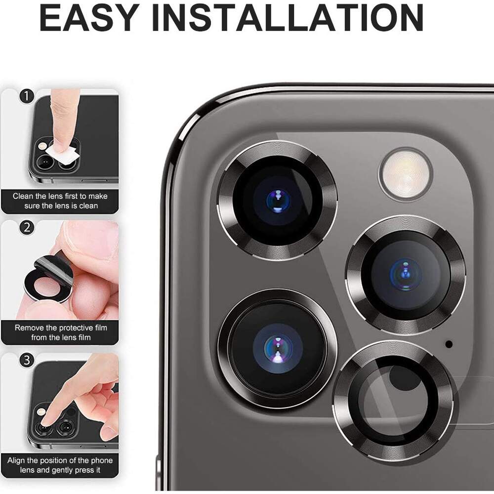 Folie Sticla iPhone 15 Pro, Protectie Camere individuale - mag-genius-accesorii