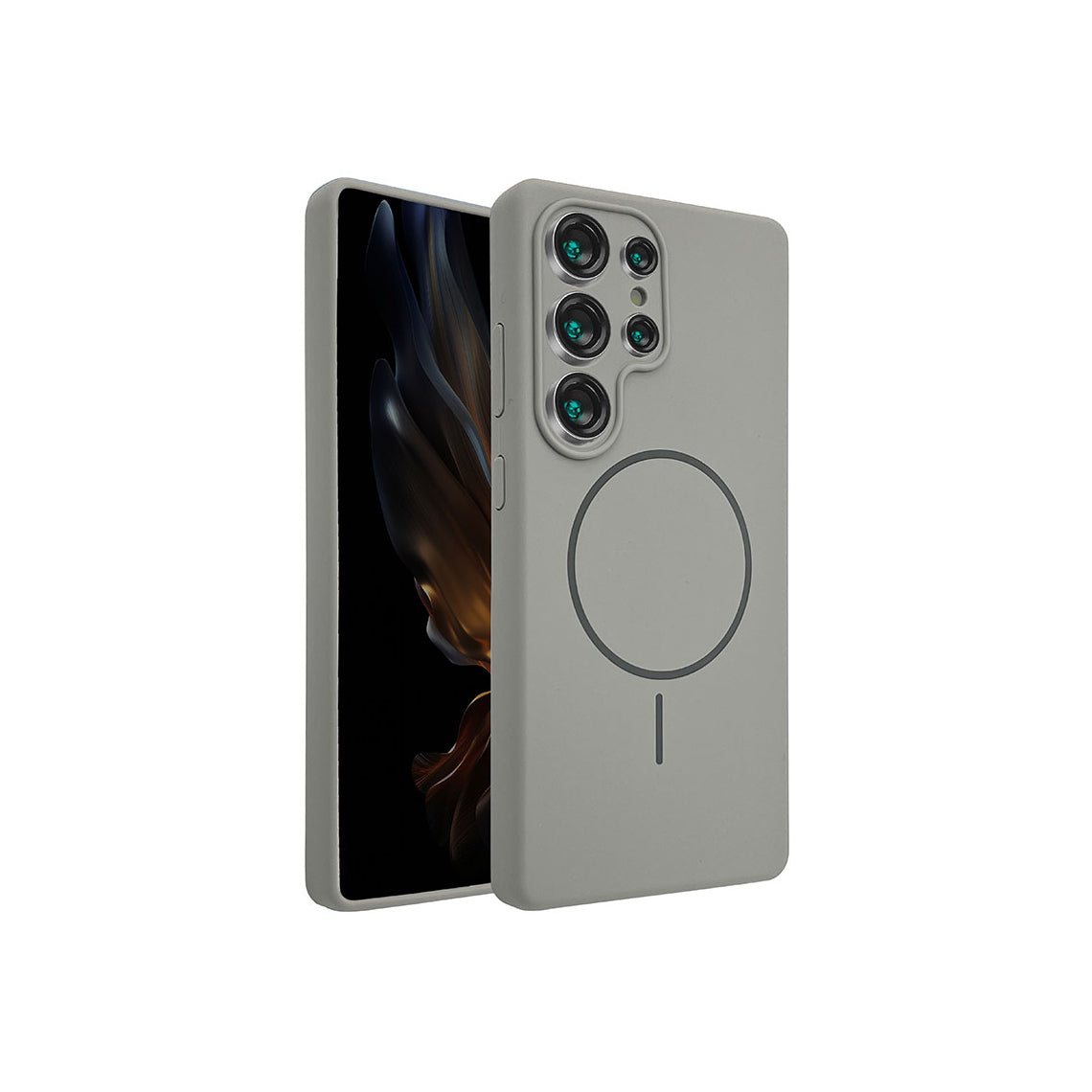 Husă MagThin pentru Samsung Galaxy S24 – Smooth Soft, MagSafe,Grey