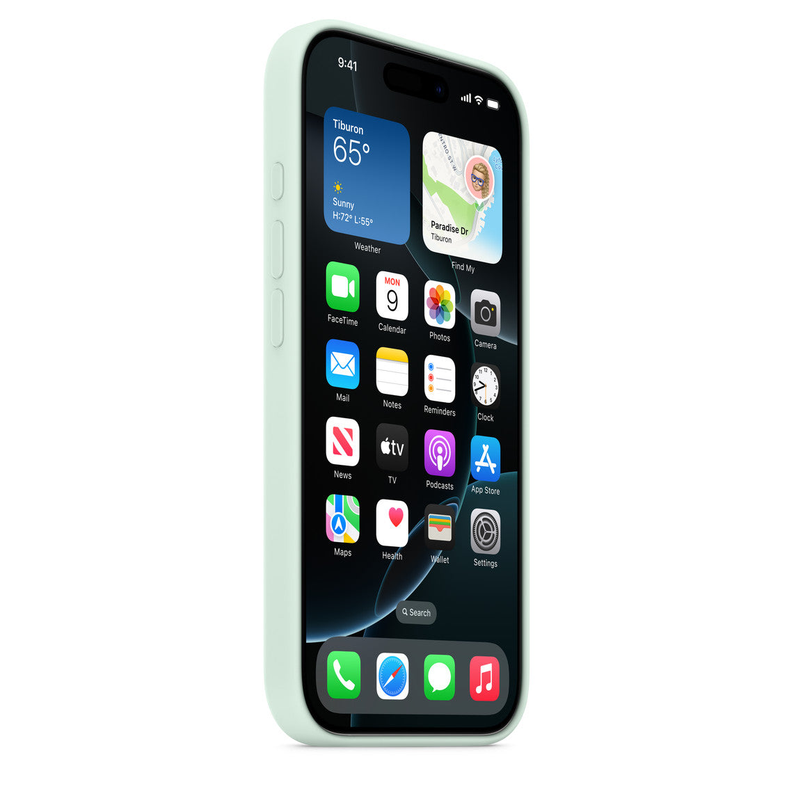 Husa iPhone 16 Pro Max ,Apple Silicon cu MagSafe Aquamarine