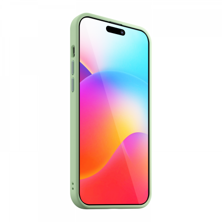 Husa iPhone 15 Plus cu MagSafe -  Mist Shield Case Pistachio